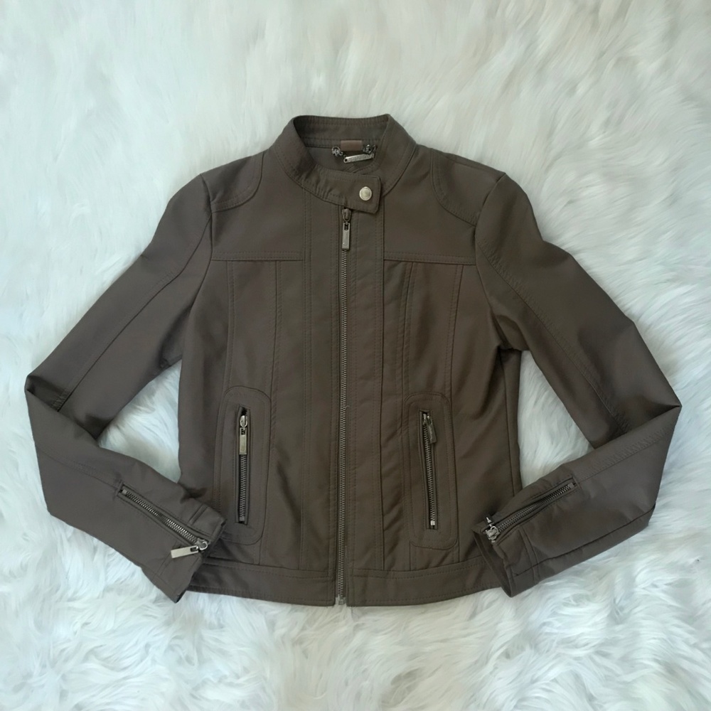 JOU JOU Junior XS Faux Leather Moto Jacket